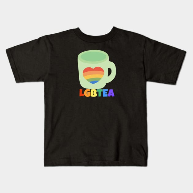 LGBTea Kids T-Shirt by ricricswert